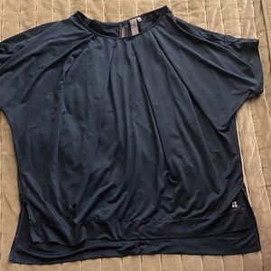 Sweaty Betty Navy Pleated Dolman Sleeve